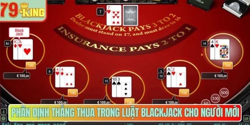 Phân định thắng thua trong luật Blackjack cho người mới